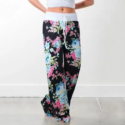 2021 Palazzo Female Sports Pants Wide Leg Pant High Waist Baggy Size 2 XL