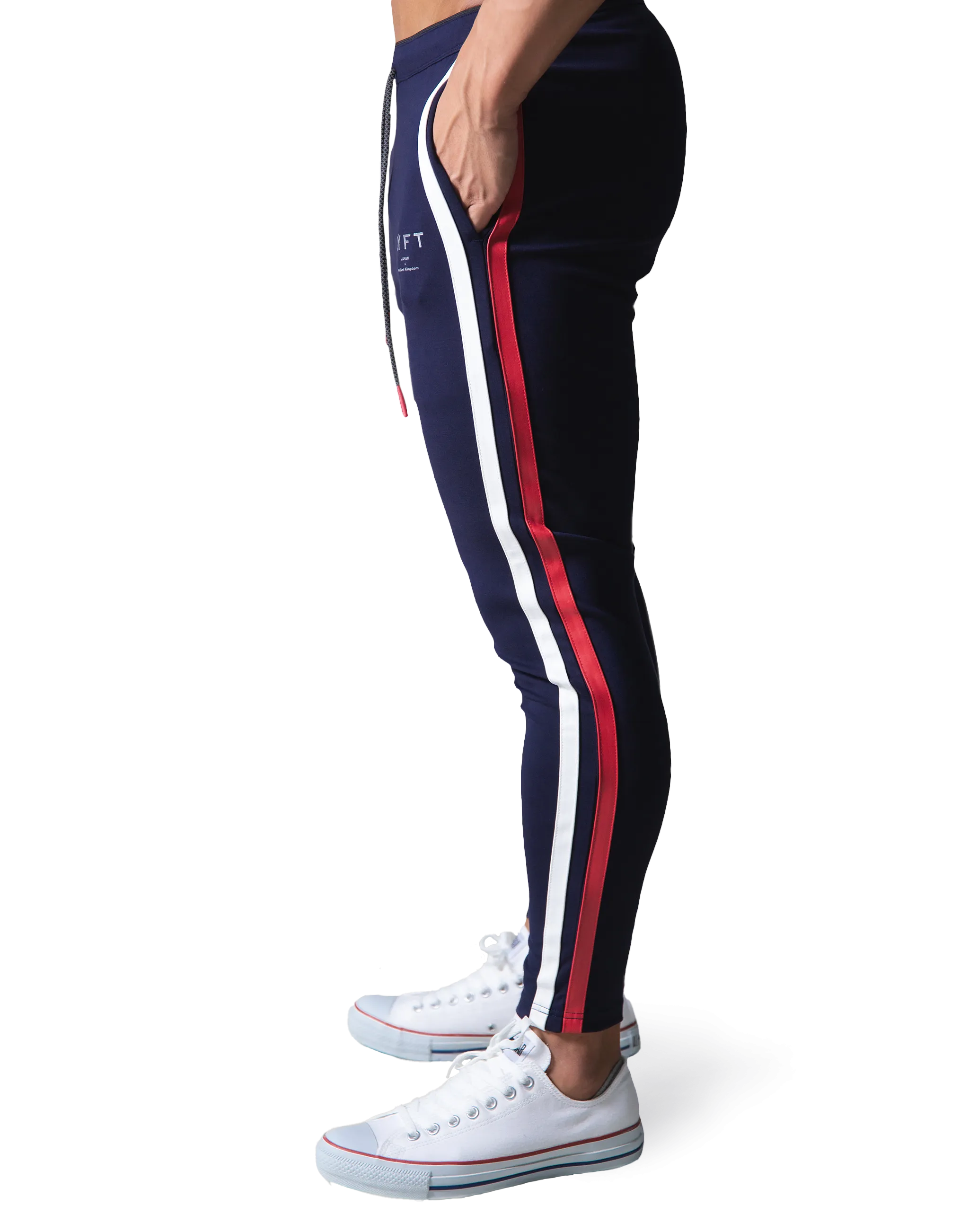 2Way Stretch 2 Line Pants - Navy