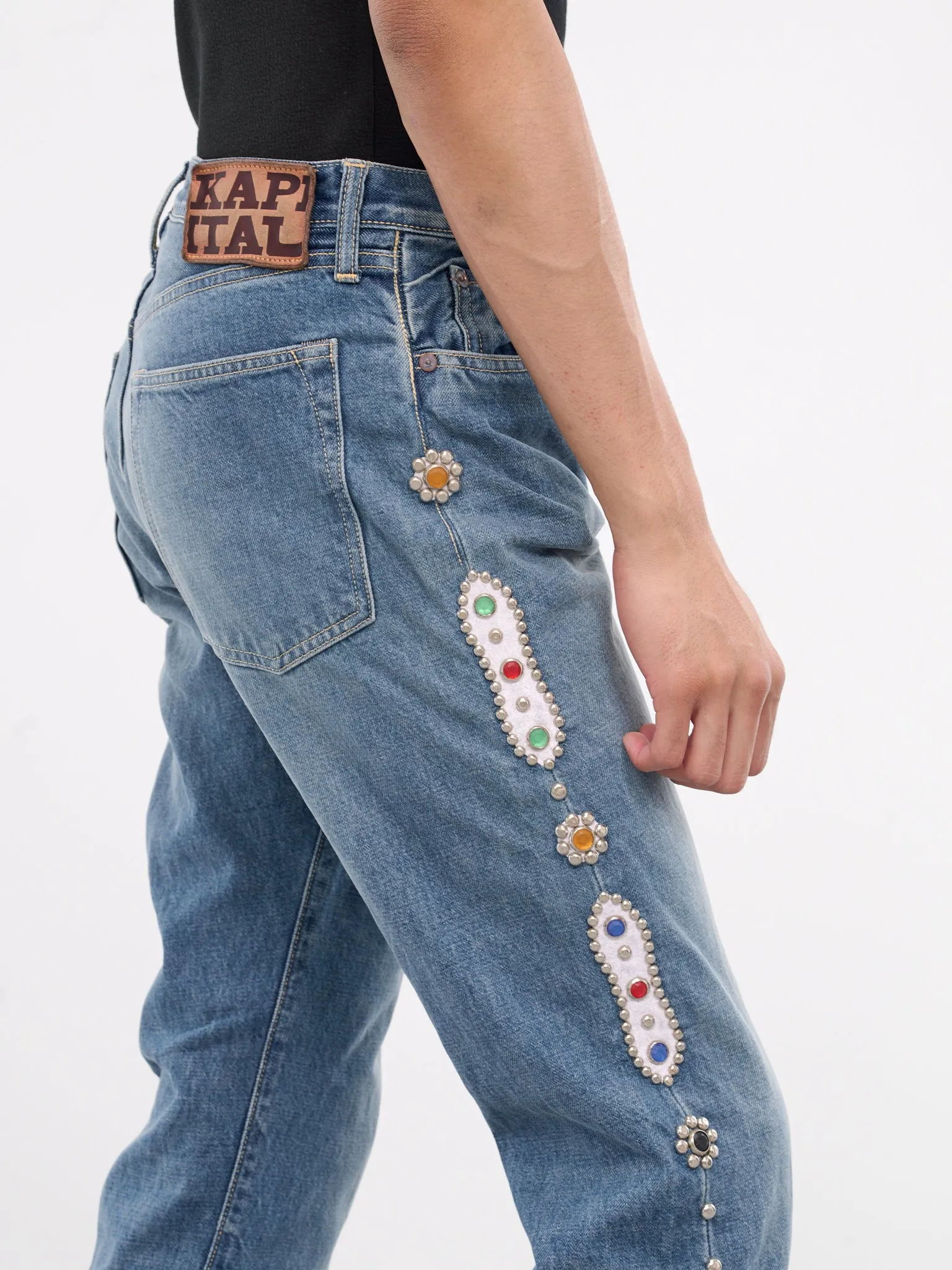 5p Monkey Cisco Studs Jeans (EK-1174LPA-PRO-BLUE)