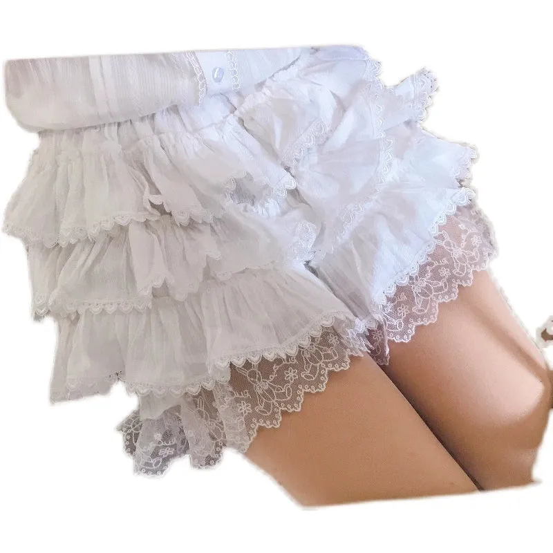 Alice Ruffle Bloomers with Bunny Lace