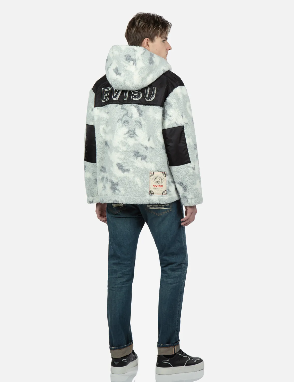 Allover Godhead Camouflage Zip-up Sherpa Jacket