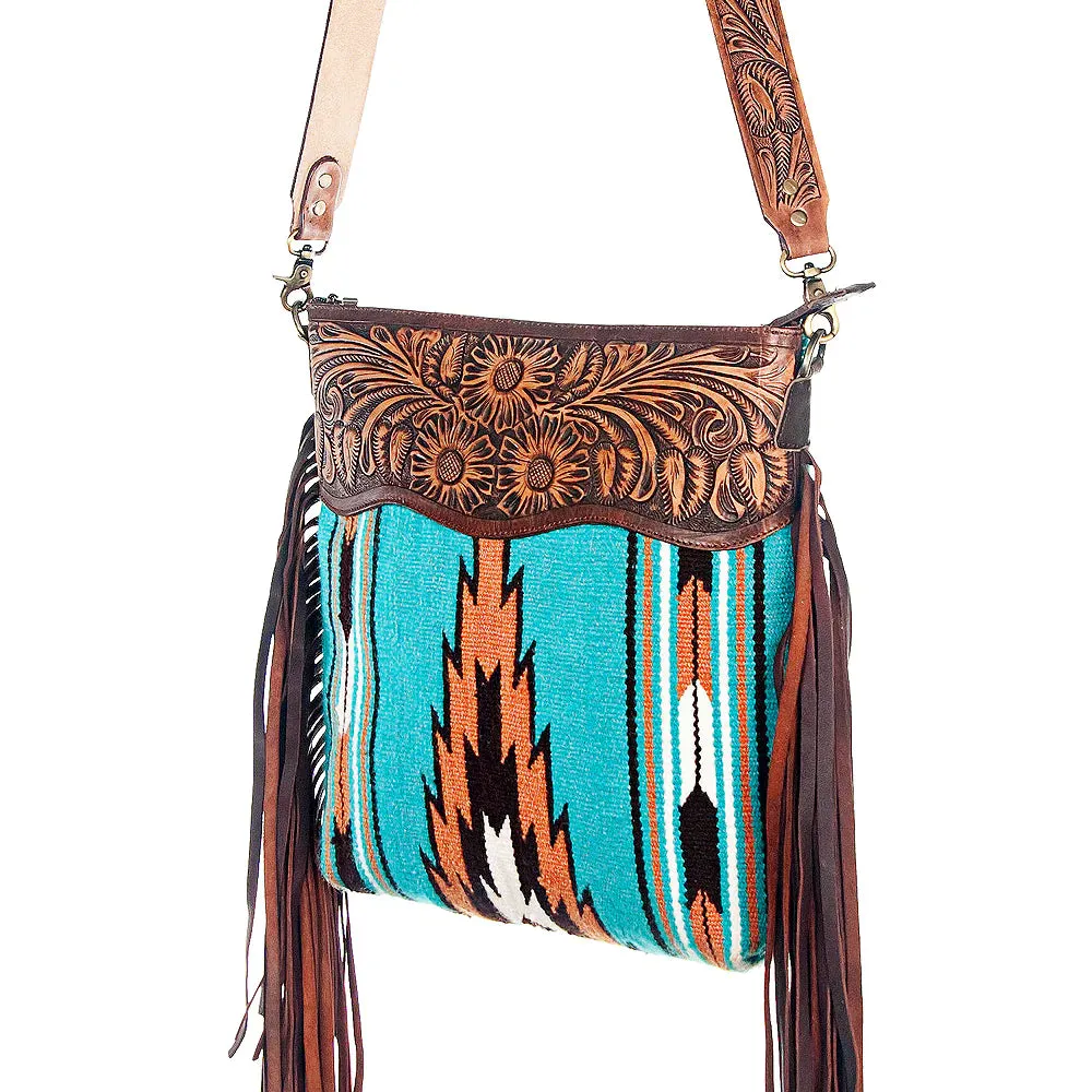 American Darling Aztec Blanket Fringe Purse