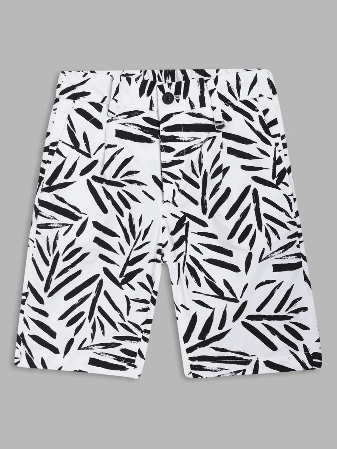 Antony Morato Boys Printed Mid-Rise Pure Cotton Shorts