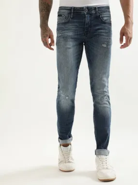 Antony Morato Men Tapered Fit Cotton Low Distress Mid-Rise Stretchable Jeans