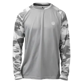 Arctic Camo Long Sleeve MTB Jersey (Sleeves Only Design)