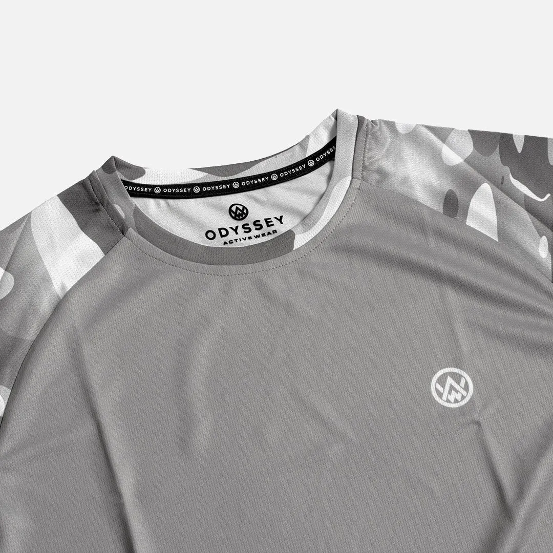 Arctic Camo Long Sleeve MTB Jersey (Sleeves Only Design)