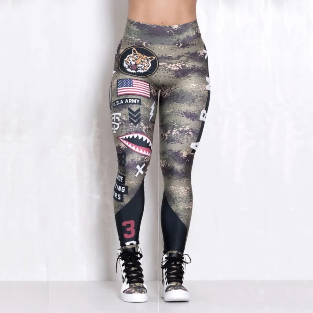 Armed Forces Print Leggings