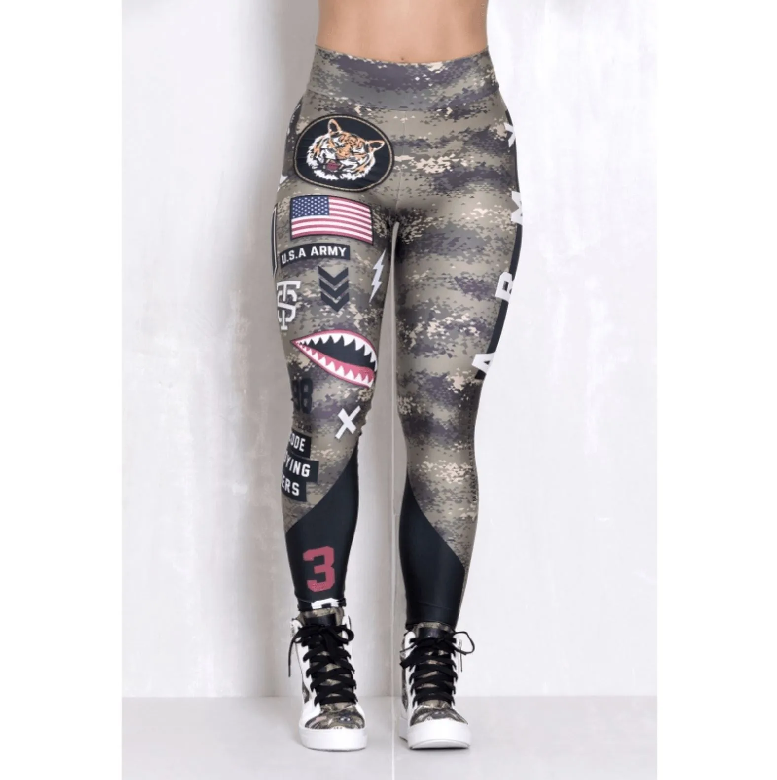 Armed Forces Print Leggings