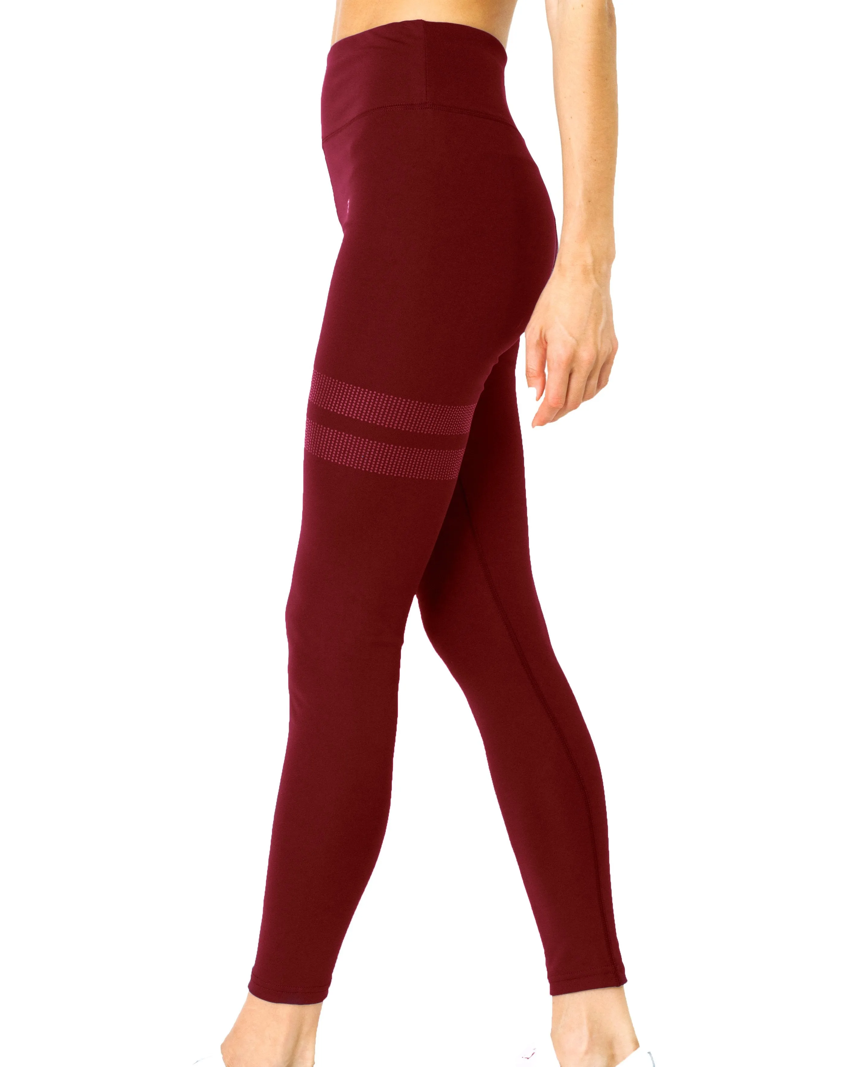 Ashton Leggings - Maroon