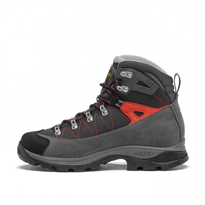 Asolo Finder GV ML Womens Hiking Boot - Grey/Gunmetal/Poppy Red