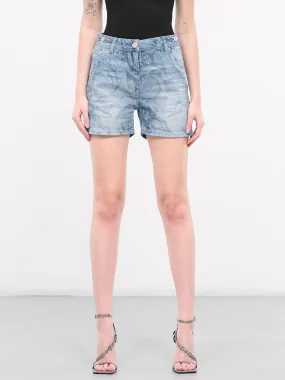 Barocco Boyfriend Denim Shorts (1013689-1D030-DENIM)