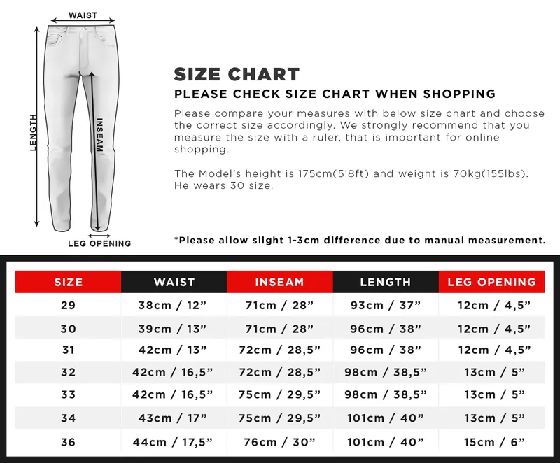 Black Skinny Fit Denim A219 Streetwear Jeans