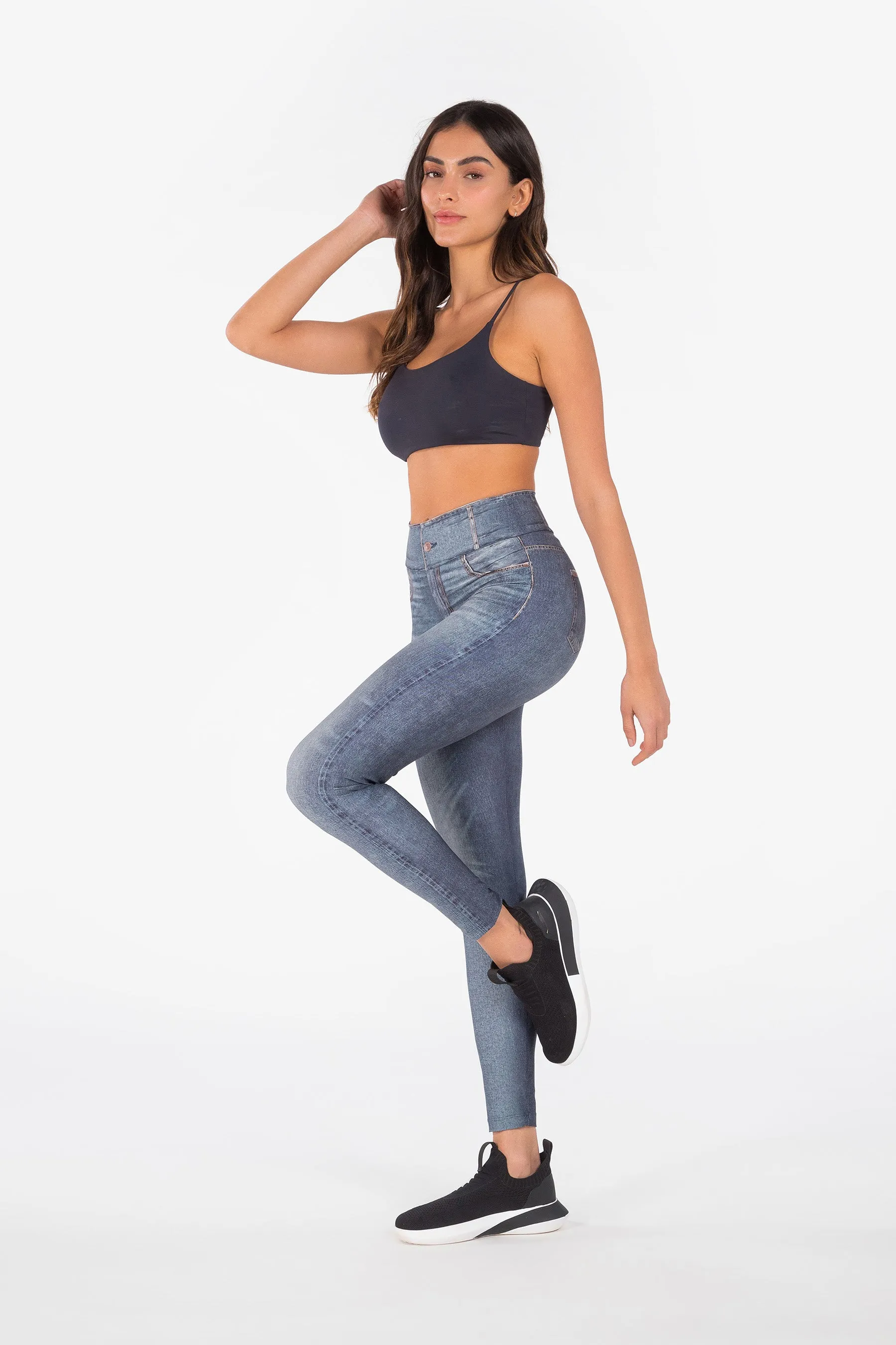 Blue Beat Denim Legging