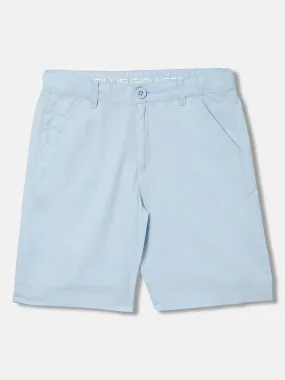 Blue Giraffe Boys Blue Solid Regular Fit Shorts