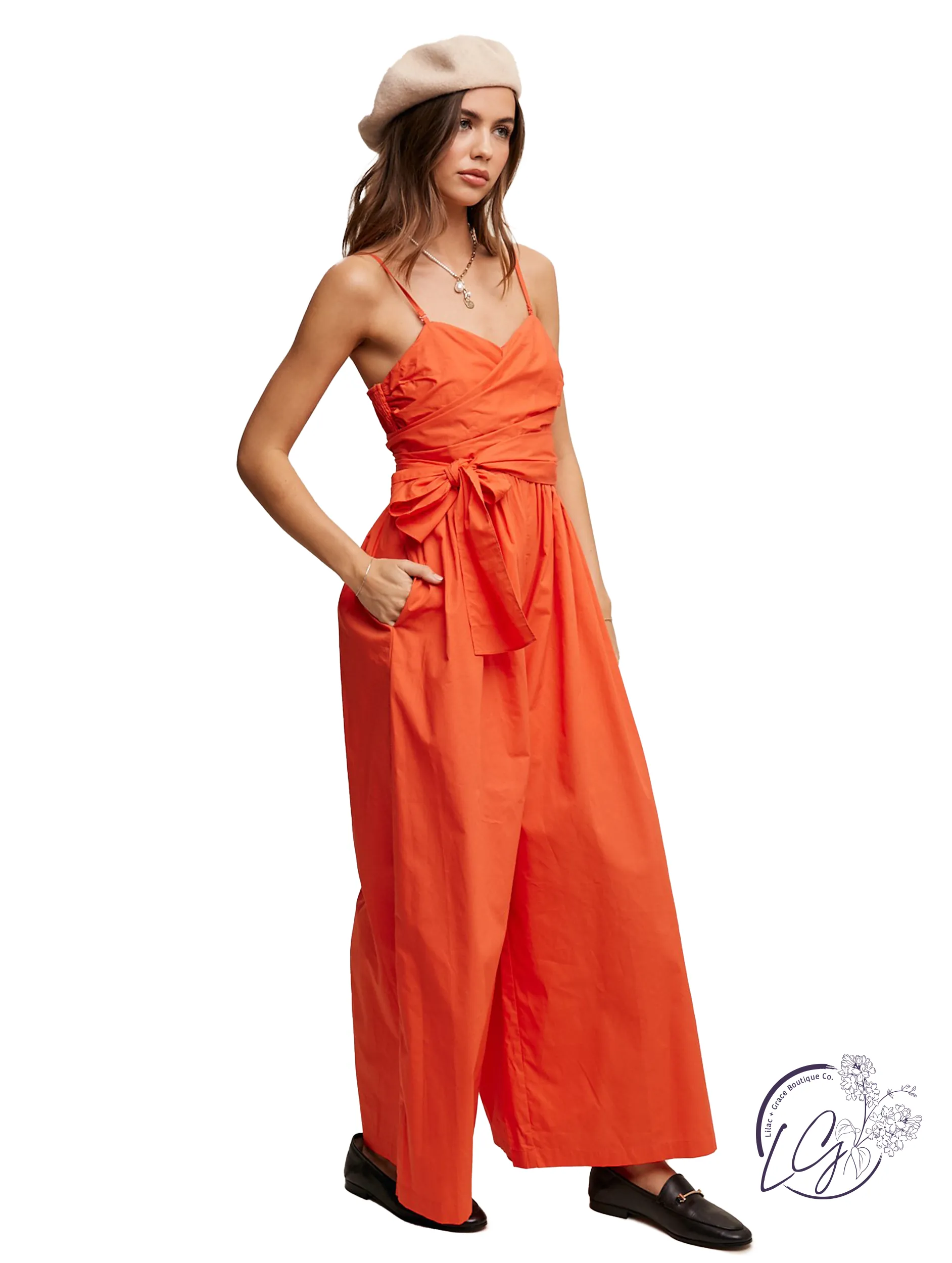 Bohemian Breeze Wrap Around Jumpsuit