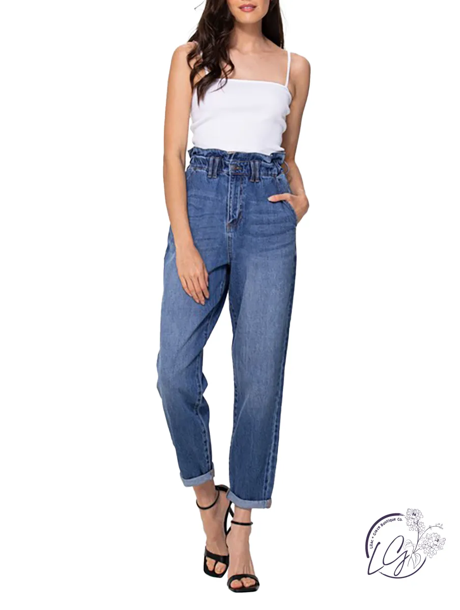 Brenda High-Rise Mom Straight by Cello Jeans