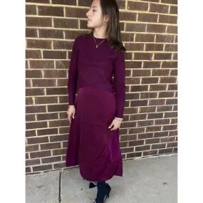 Burgundy Slip Dress by Ivee