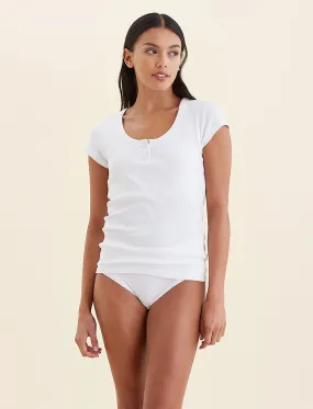 Buy 2 for $70 | Milla Rib Shelf Bra Henley Tee