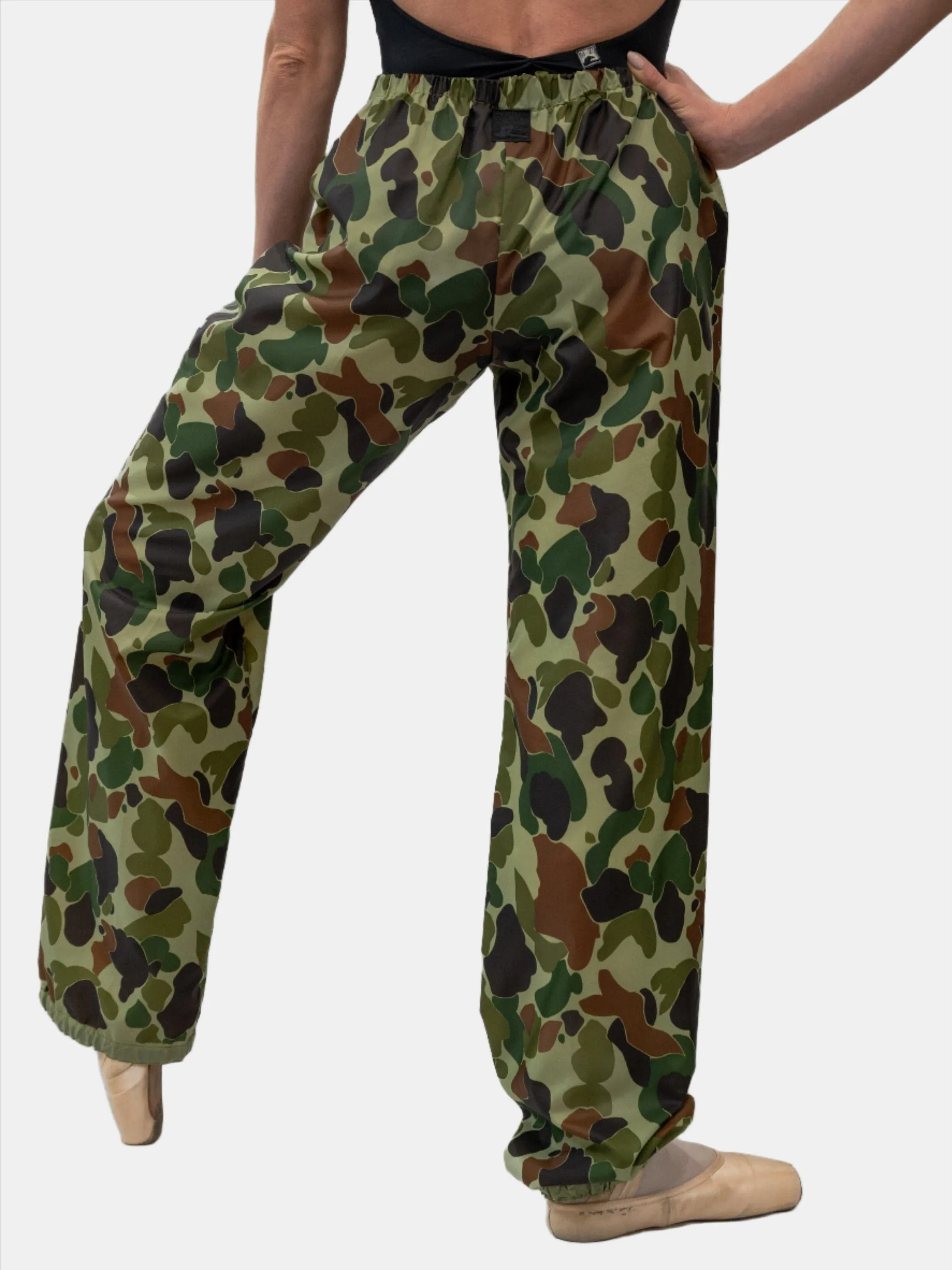 Camouflage Warm-Up Dance Trash Bag Pants MP5003