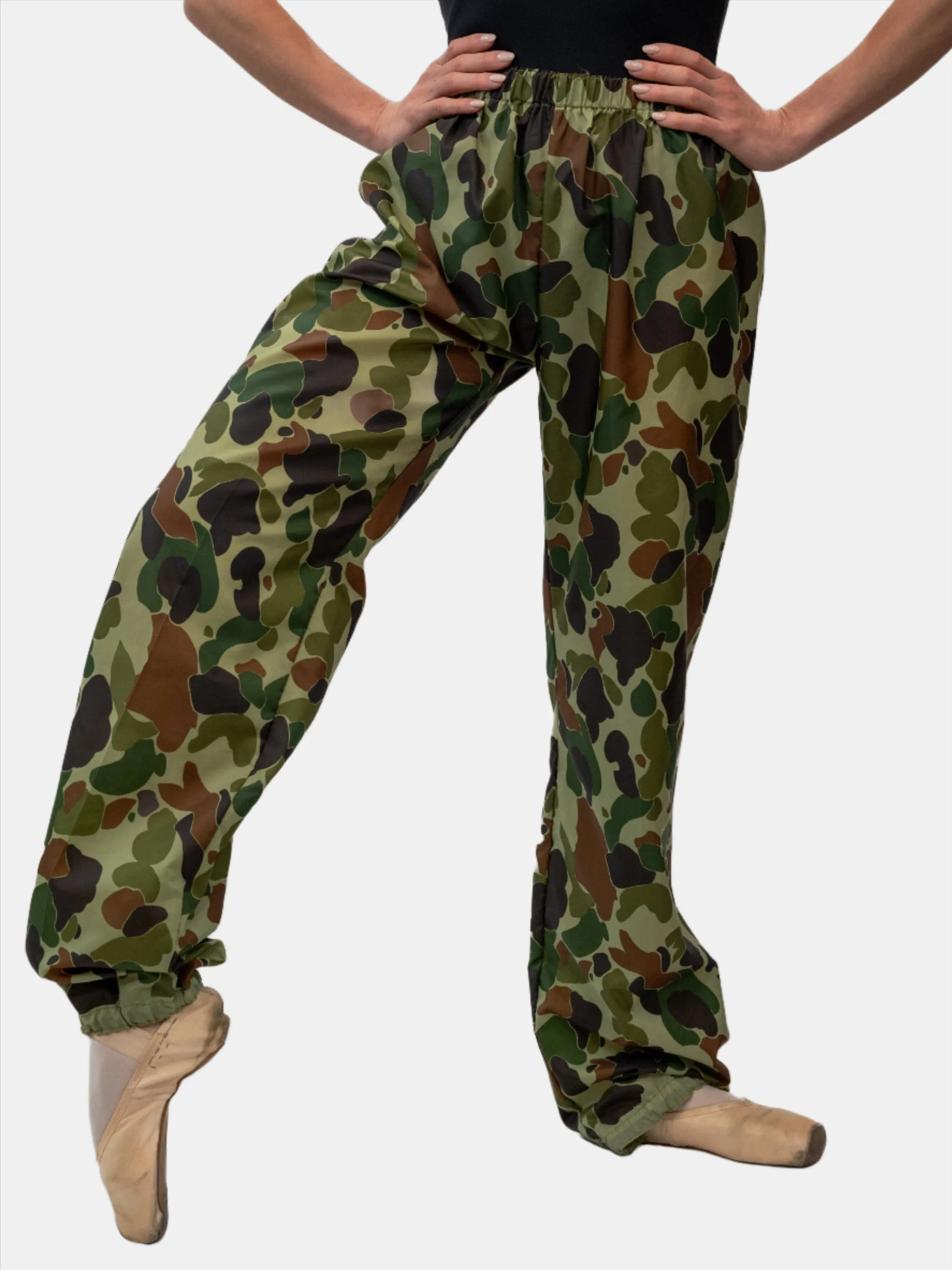 Camouflage Warm-Up Dance Trash Bag Pants MP5003