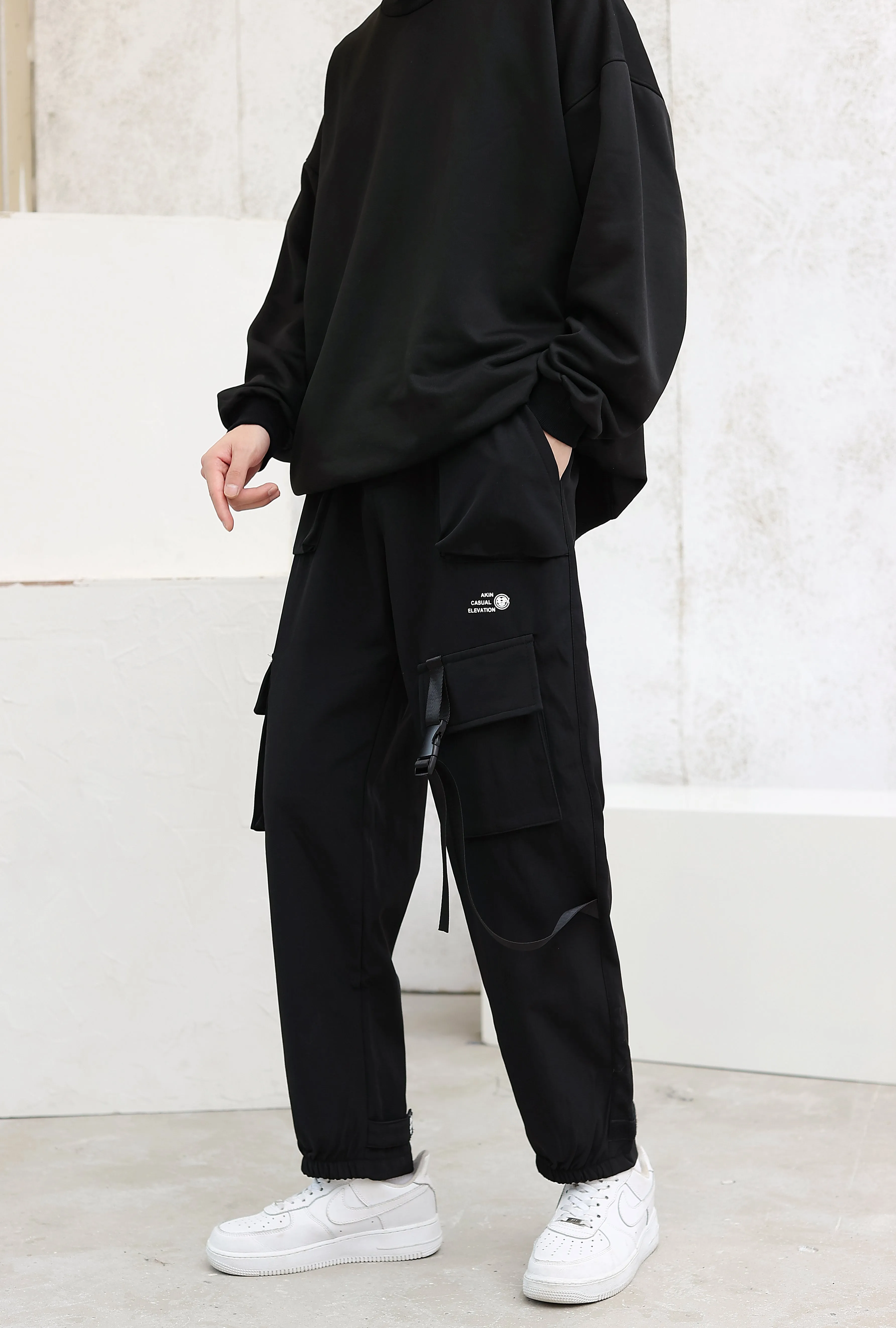 Cargo Joggers with Strap Detail