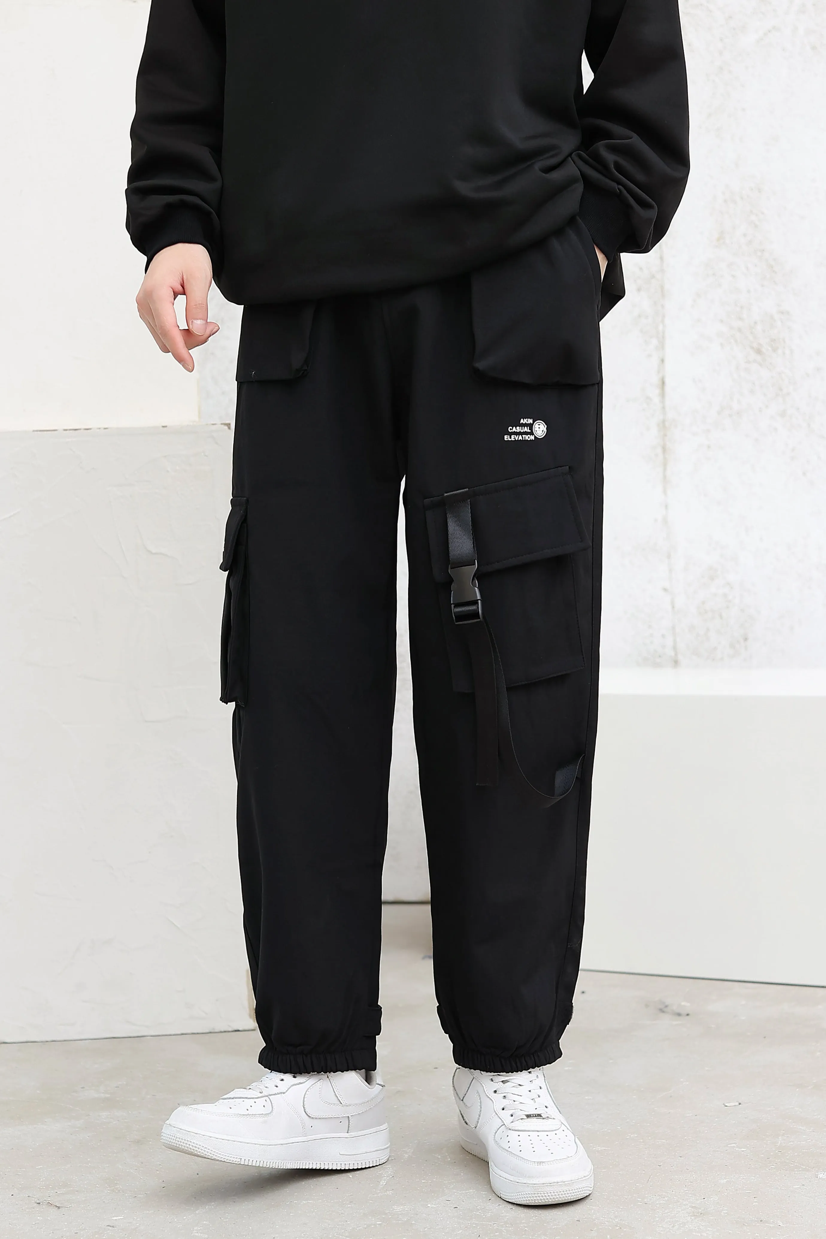 Cargo Joggers with Strap Detail