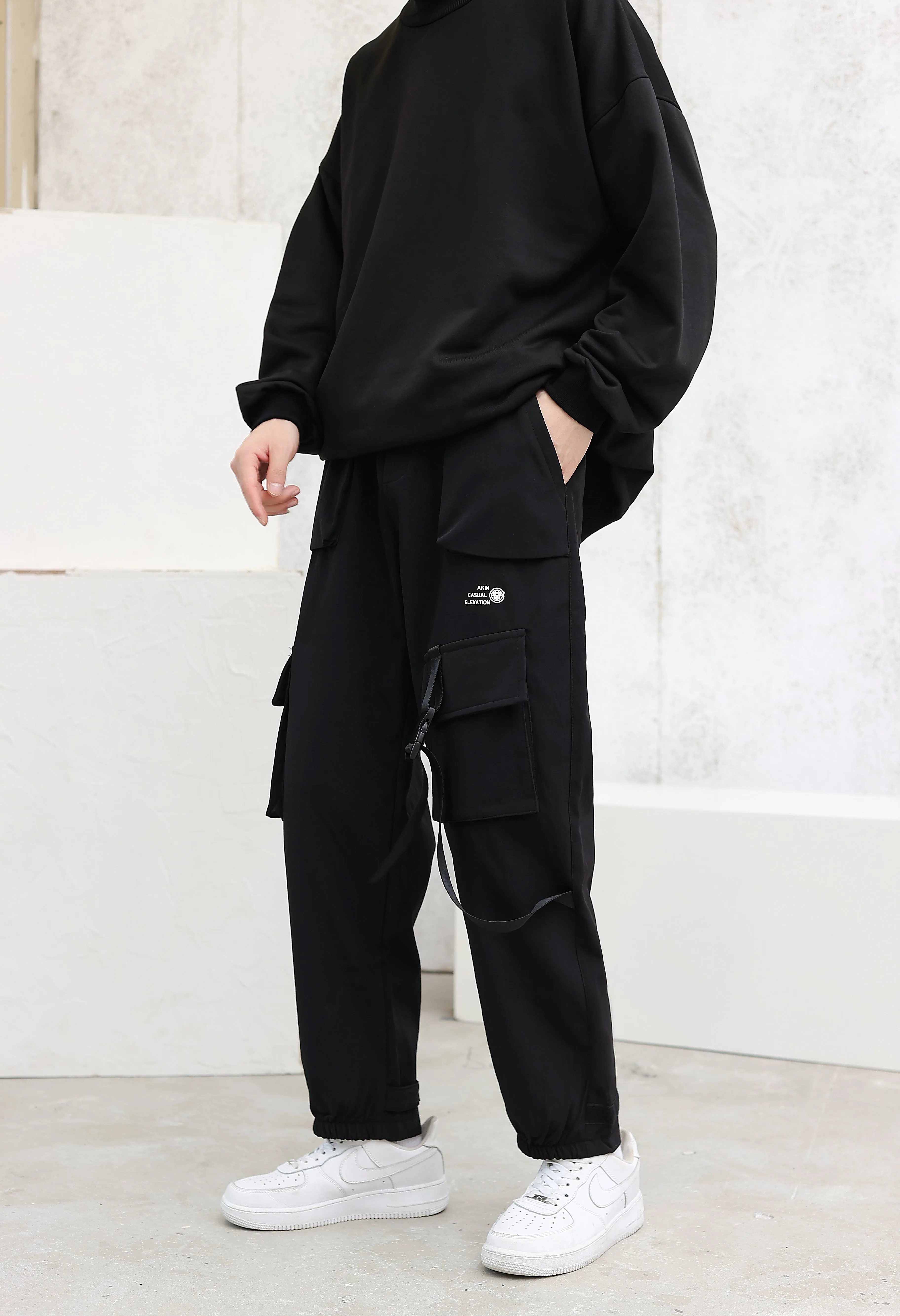 Cargo Joggers with Strap Detail