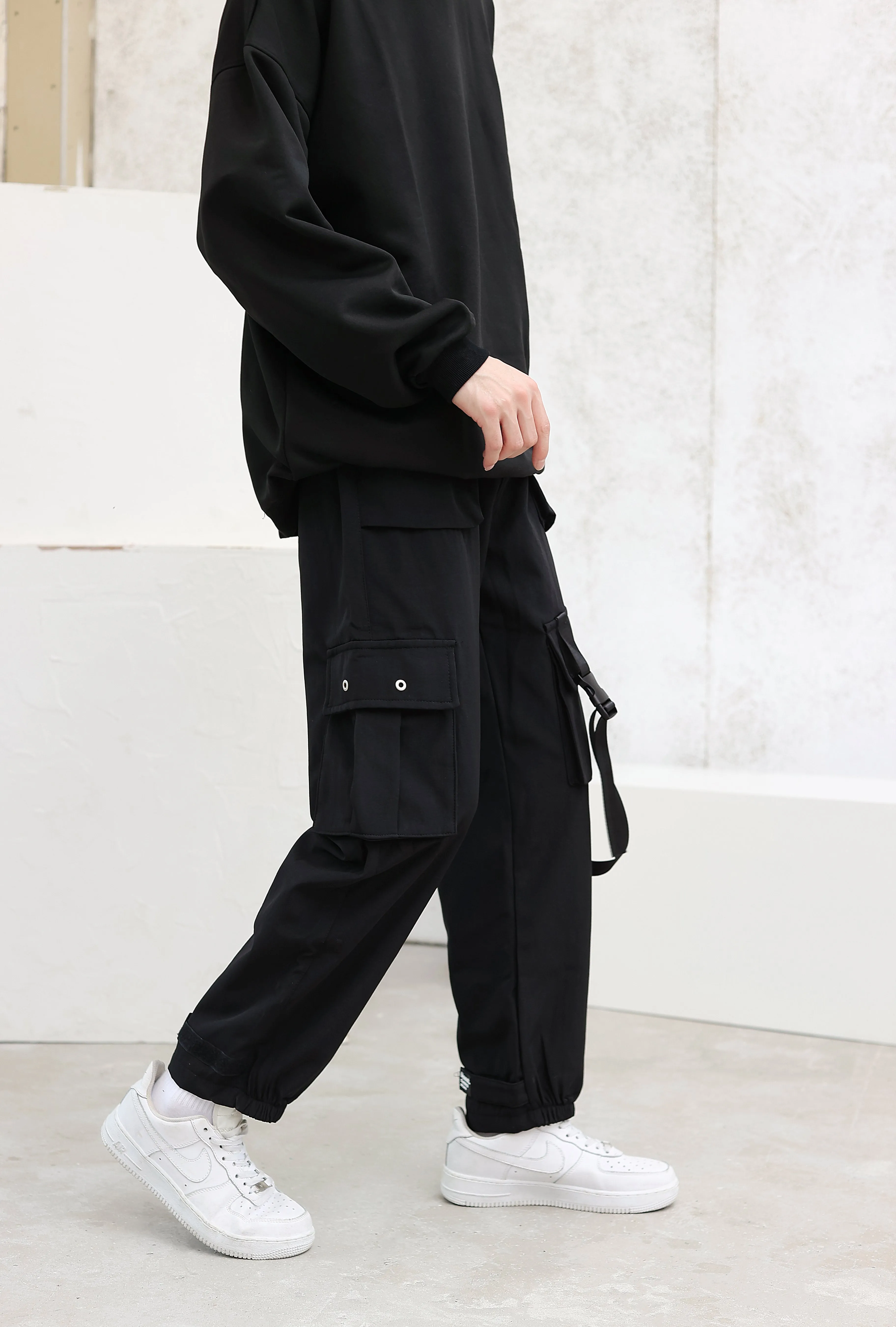 Cargo Joggers with Strap Detail