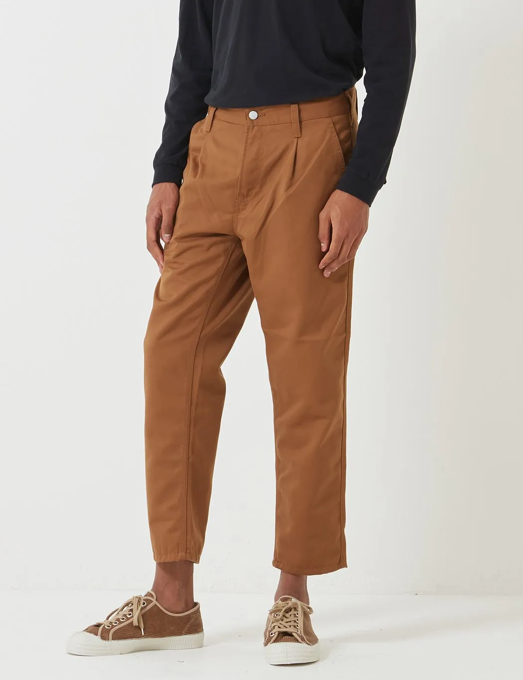 Carhartt-WIP Abbott Pant 'Denison Twill' (Tapered Fit) - Hamilton Brown Rinsed