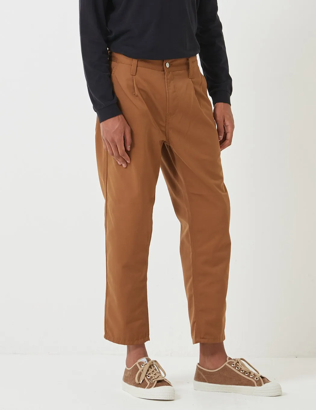 Carhartt-WIP Abbott Pant 'Denison Twill' (Tapered Fit) - Hamilton Brown Rinsed