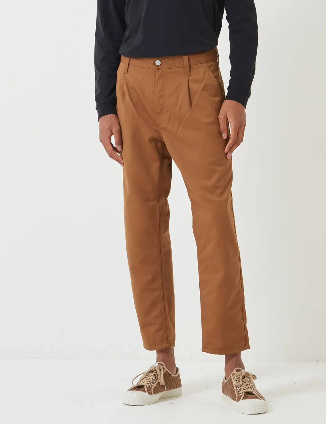 Carhartt-WIP Abbott Pant 'Denison Twill' (Tapered Fit) - Hamilton Brown Rinsed