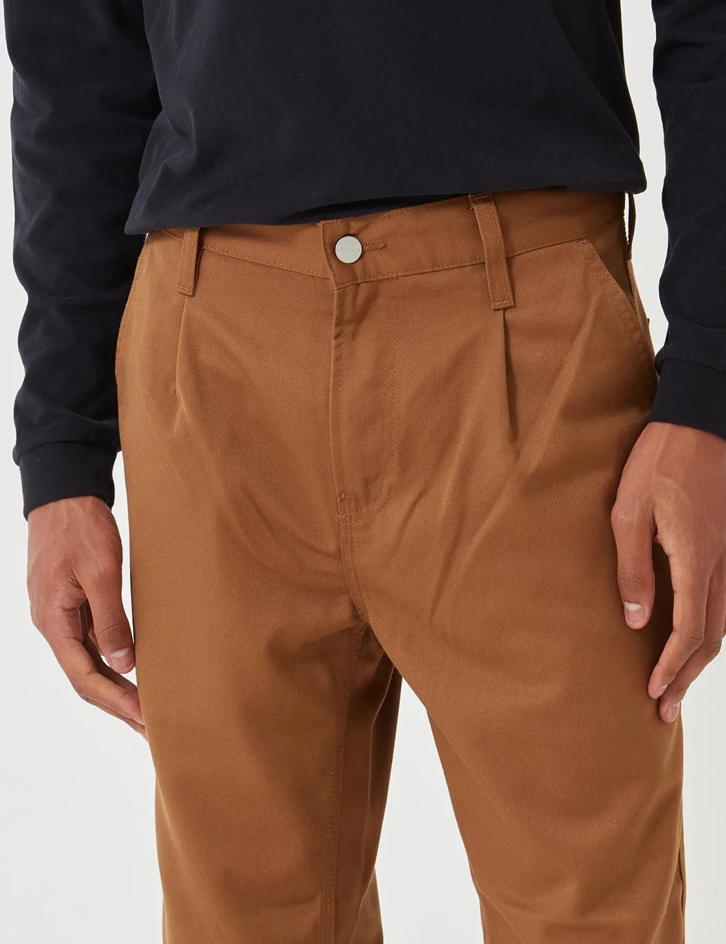 Carhartt-WIP Abbott Pant 'Denison Twill' (Tapered Fit) - Hamilton Brown Rinsed