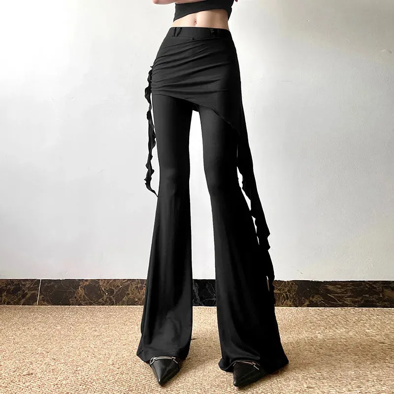 Casual Slim Ruffles Halloween Pants