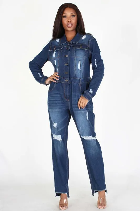 Chel's Denim Jumpsuit Blue