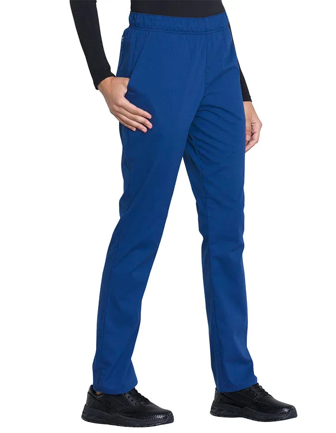 Cherokee Workwear Professionals Women's Natural Rise Tapered Leg Drawstring Tall Pant