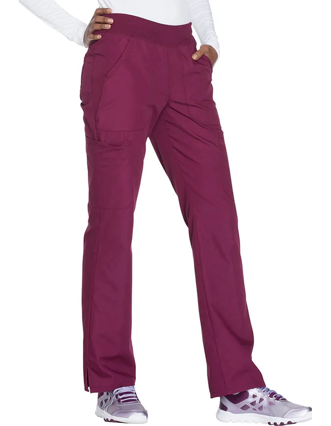 Cherokee Workwear Women's Mid Rise Straight Leg Pull-on Cargo Pant