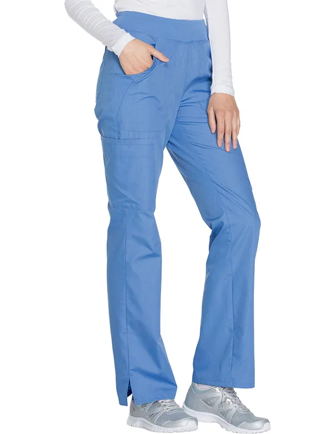 Cherokee Workwear Women's Mid Rise Straight Leg Pull-on Cargo Pant