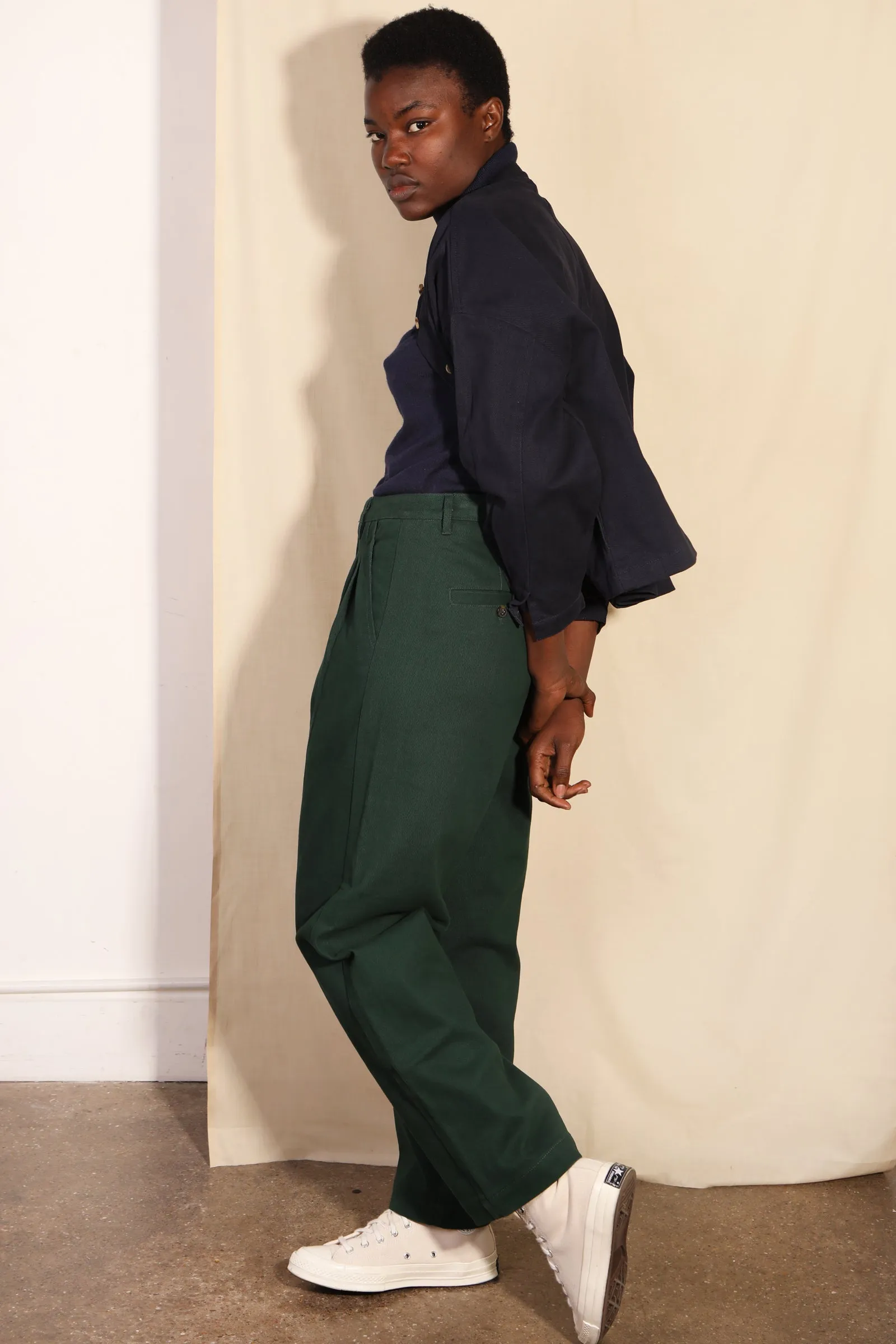 Classic Slacks Forest Green