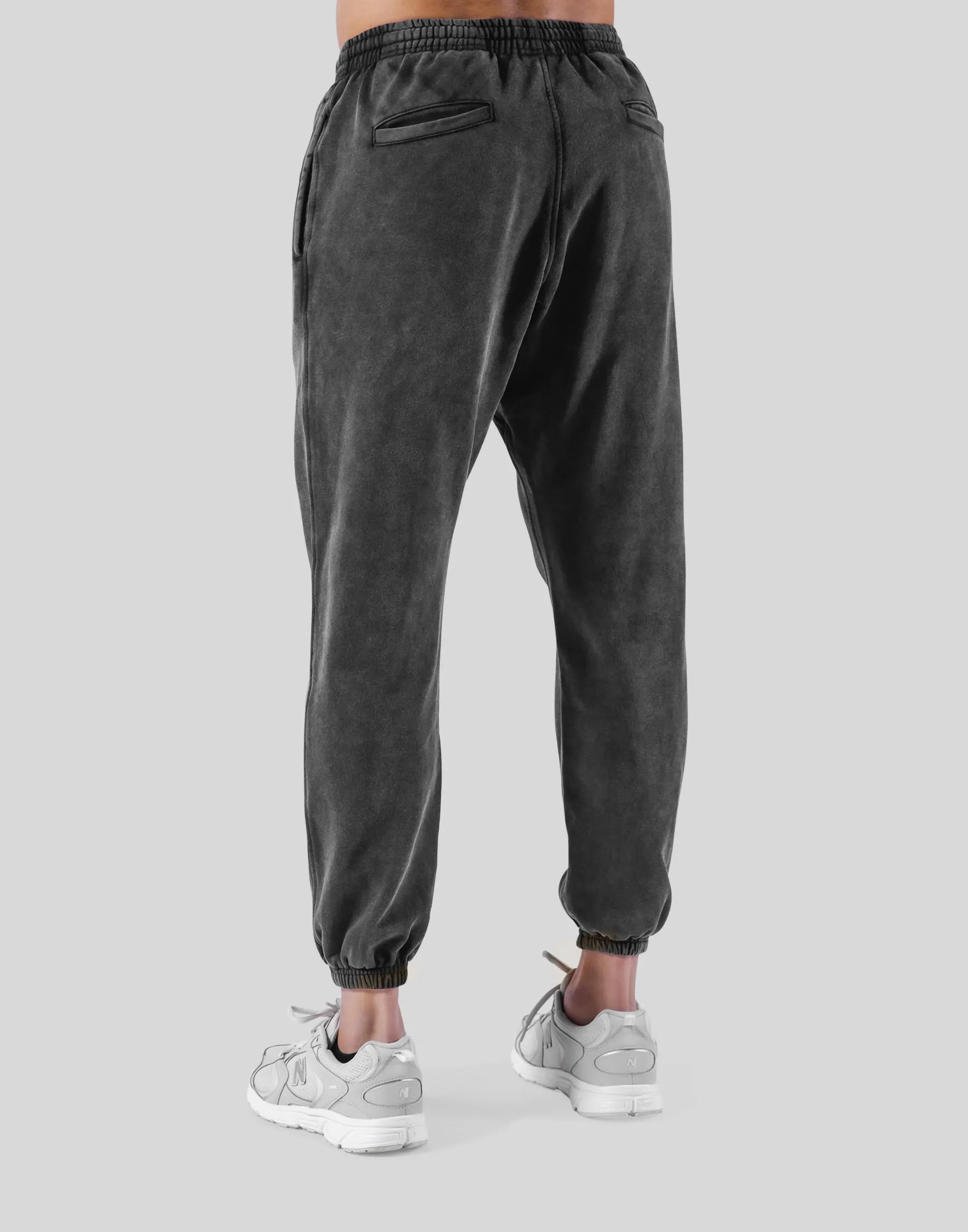 College Logo Vintage Sweat Pants - Black