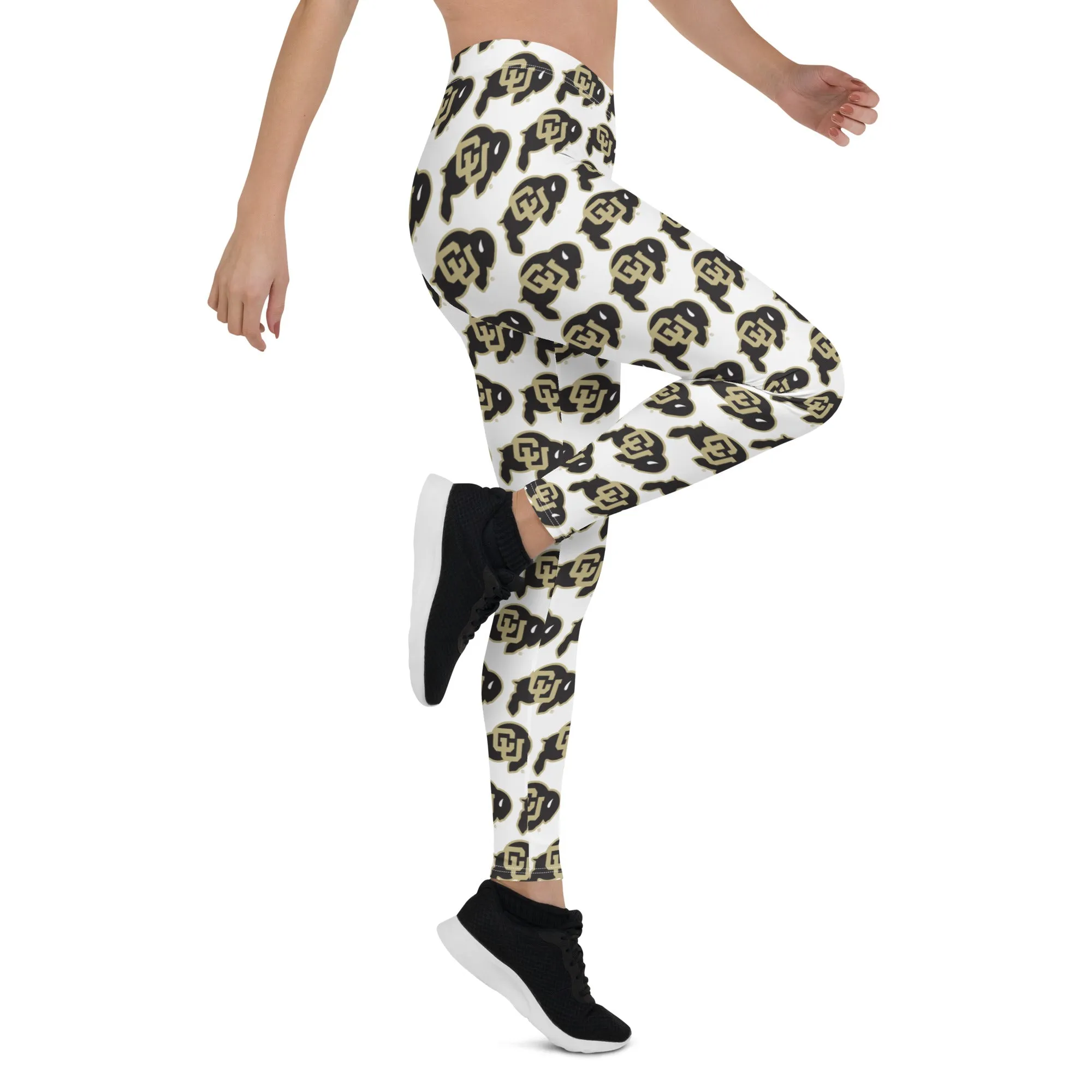 Colorado Boulder White Tailgate Leggings