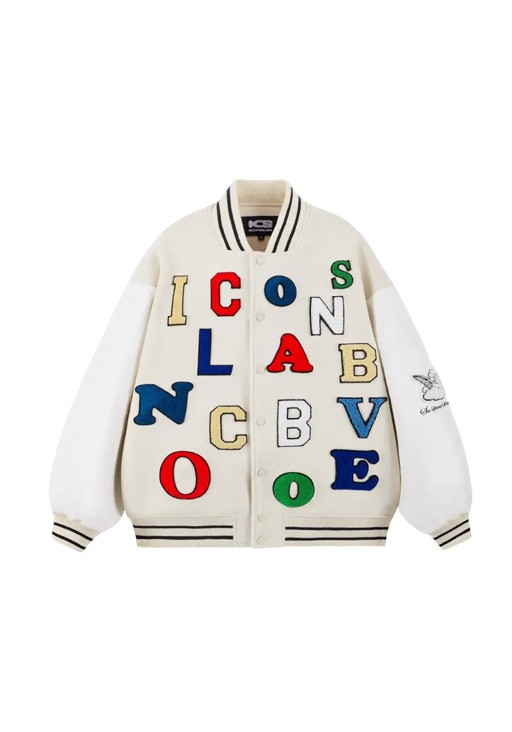 Colorful Letters Baseball Jersey