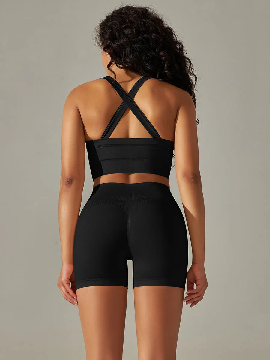 Criss Cross Bra Tanks & High Waisted Leggings