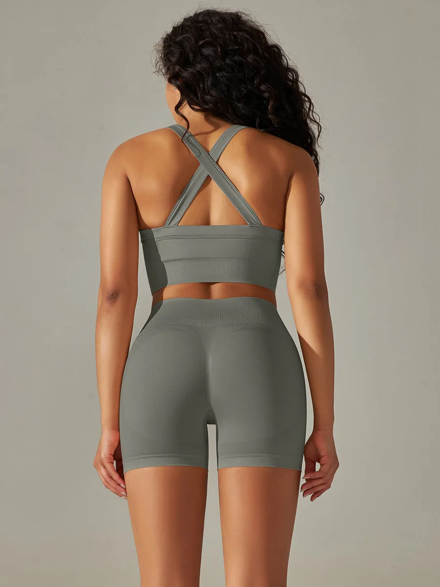 Criss Cross Bra Tanks & High Waisted Leggings