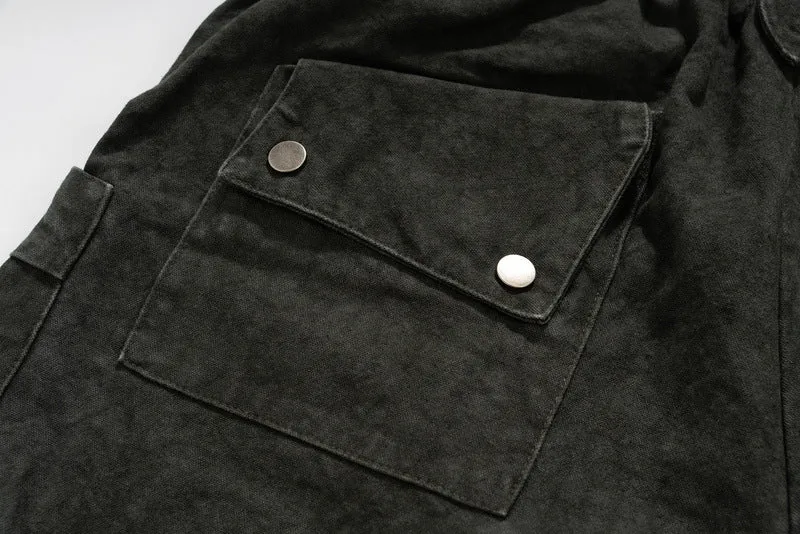 Dark Green | Multi Pocket  Shorts