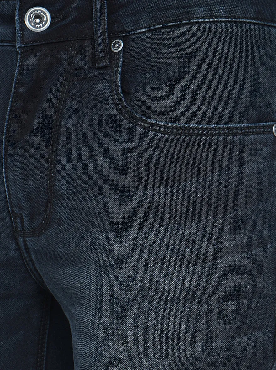 Dark Indigo Washed Slim Fit Jeans | JadeBlue