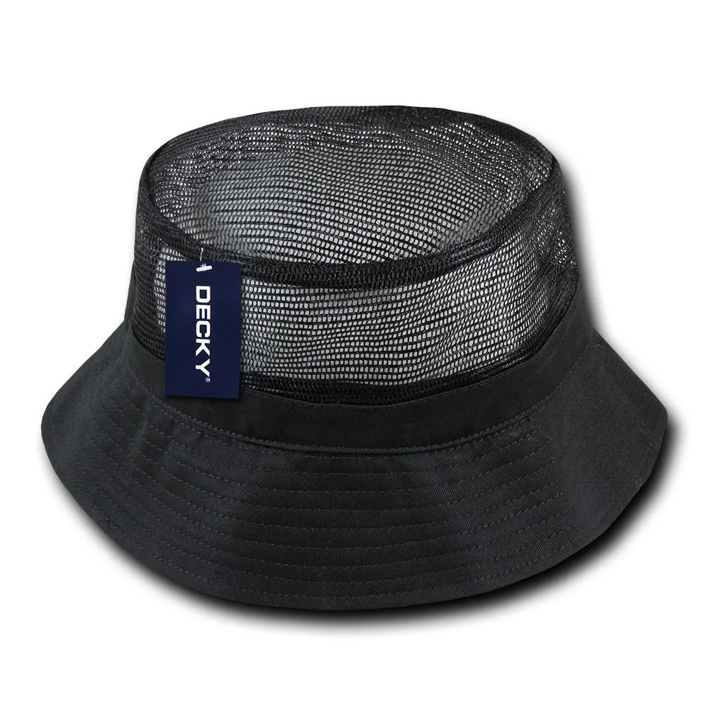 Decky 458 - Structured Mesh Bucket Hat