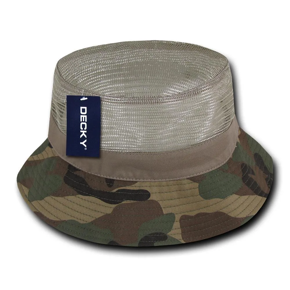 Decky 458 - Structured Mesh Bucket Hat