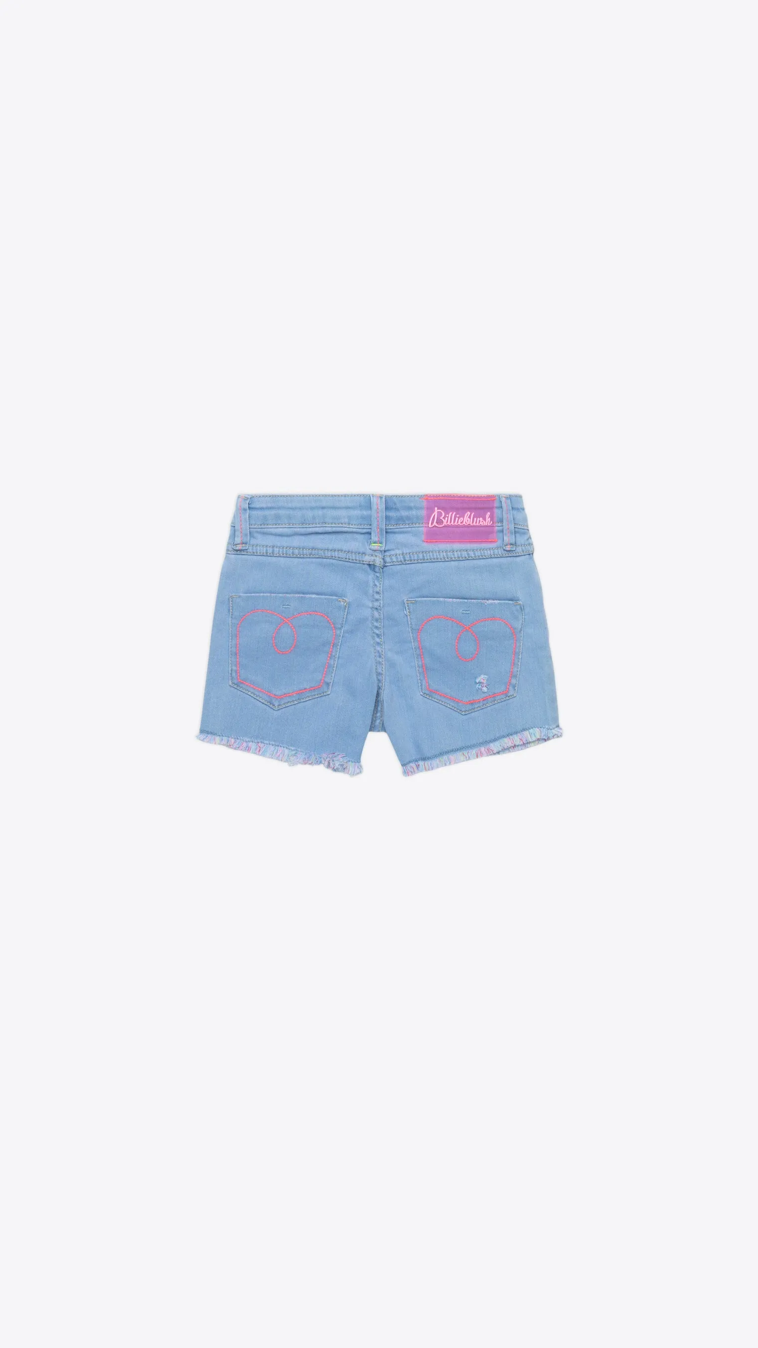 Denim Shorts w/Multicolored Effect