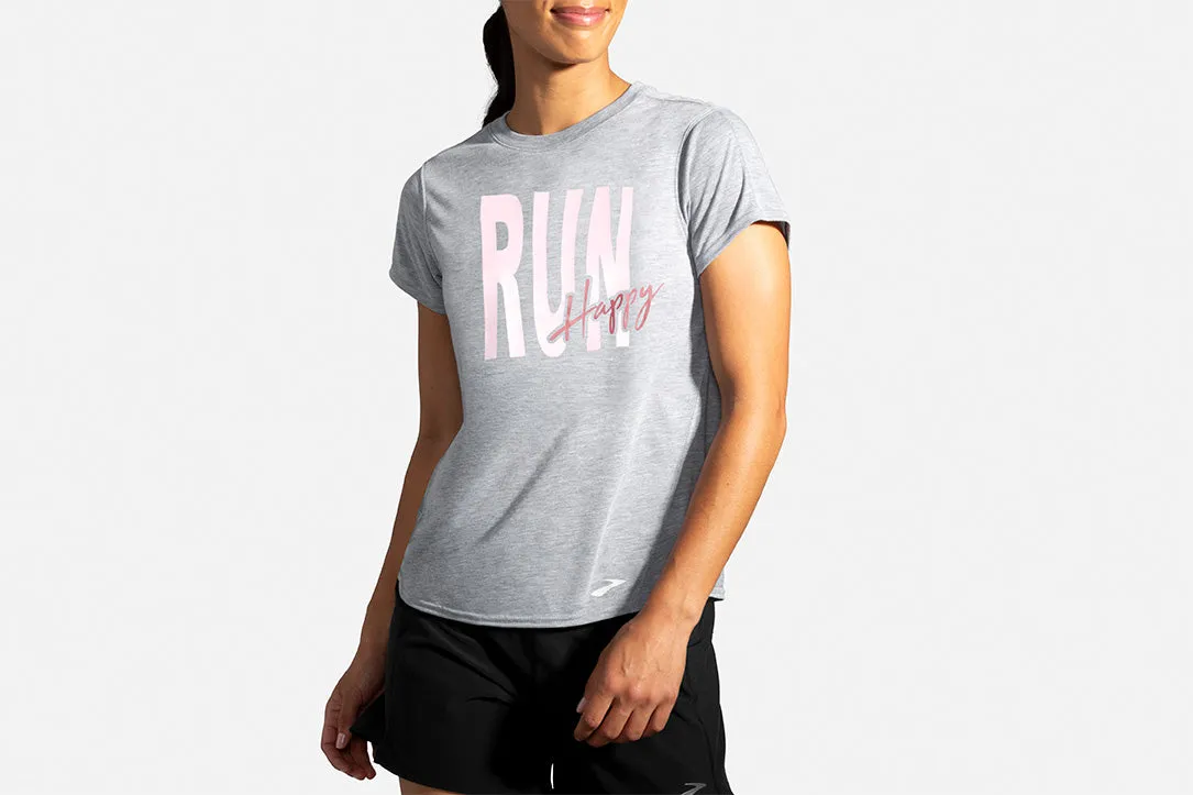 Distance Graphic Short Sleeve Women's running tops