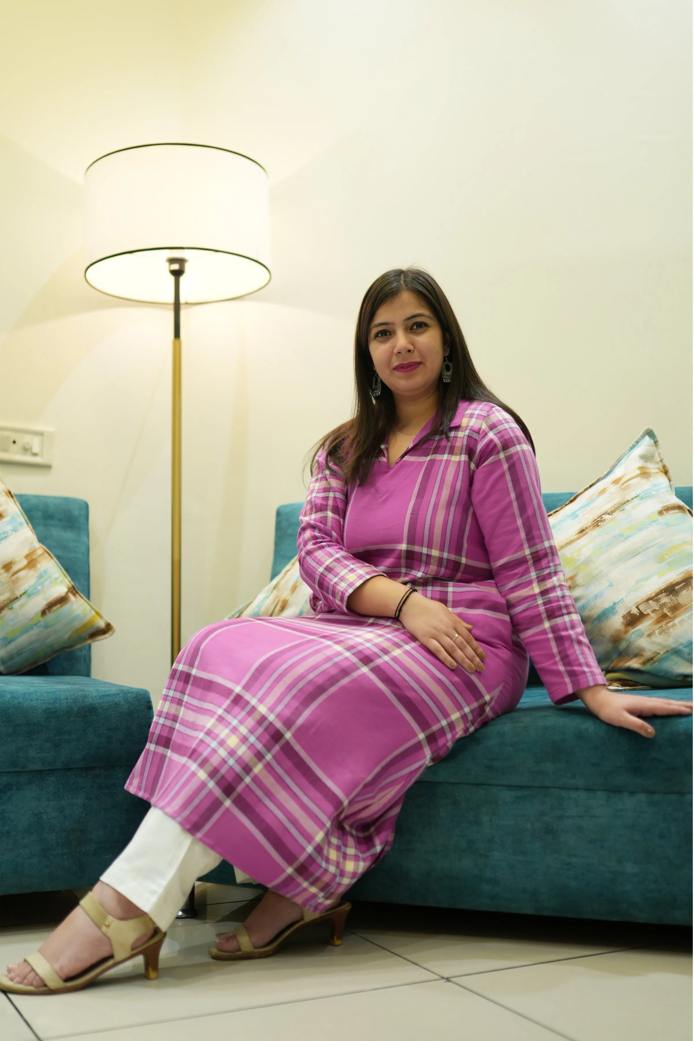 Dreamy Drapes Woollen Kurta Set